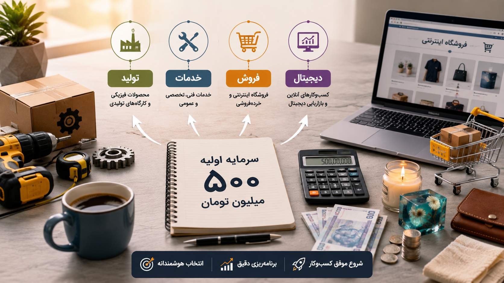 لیست مشاغل با 500 میلیون تومن